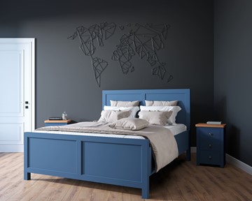 Кровать спальная Jules Verne, (JV16ETGB), синий в Брянске