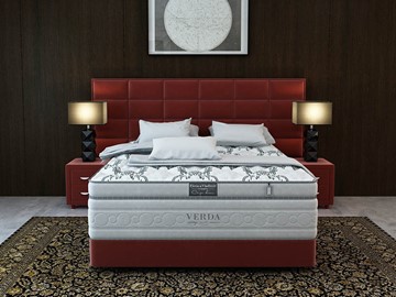 Кровать 2-спальная Орматек Chocolate/Podium M 160х200, Микровелюр (Manhattan Гранатовый) в Брянске