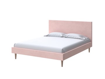 Кровать 2-х спальная Claro 160х200, Велюр (Ultra Розовый мусс) в Брянске