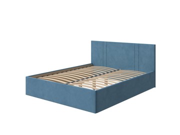 Кровать двуспальная Helix Plus 180х200, Велюр (Monopoly Прованский синий (792)) в Брянске