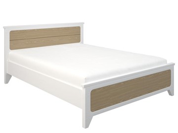 Двуспальная кровать Боринское Соня 1400, Белый/Дуб в Брянске