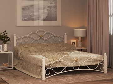 Кровать двуспальная Гарда 3, 160х200, белая в Брянске