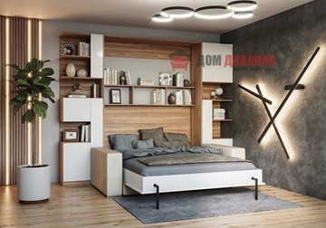 Кровать-шкаф с диваном DetalMaster Дина, 1400х2000 в Брянске