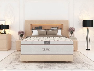 Кровать в спальню Smart Compact/Podium M 160х200, Флок (Велсофт Бежевый) в Брянске