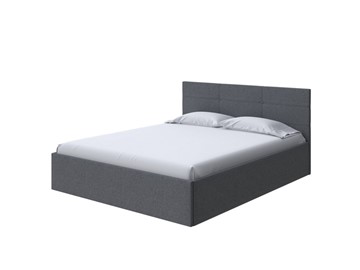Кровать полутороспальная Vector Plus 140х200, Рогожка (Savana Grey (серый)) в Брянске