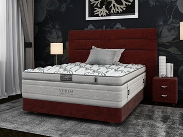 Спальная кровать Modern Compact/Podium M 160х200, Микровелюр (Manhattan Гранатовый) в Брянске