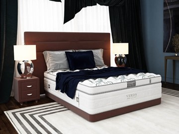 Кровать в спальню Modern/Basement 180х200, Флок (Велсофт Спелая слива) в Брянске