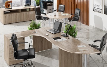 Офисный набор мебели Wave 2, рабочий стол и конференц-стол в Брянске