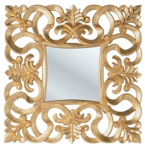 Навесное зеркало PU021 золото в Брянске