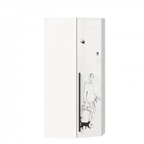 Угловой шкаф Джоли 45 ЛД 535.030, Серый шелк в Брянске