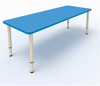 Стол для детей 2-местный  (по одну сторону столешн.) СДО-3 (0-3) синий (МДФ) в Брянске