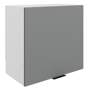 Шкаф навесной под вытяжку Стоун L600 Н566 (1 дв. гл.) (белый/оникс софттач) в Брянске