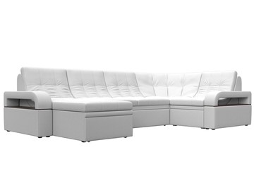 П-образный диван Лига-035, Белый (Экокожа) в Брянске