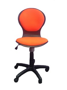 Детское вращающееся кресло Libao LB-C 03, цвет оранжевый в Брянске