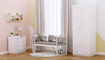 Кроватка детская POLINI Kids Simple 911 Белый в Брянске - предосмотр 8
