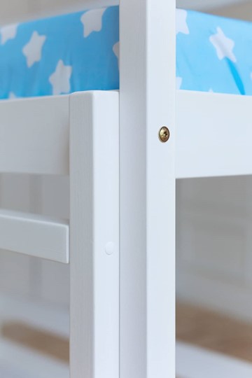Двухэтажная детская кровать Домик с ящиками, цвет белый в Брянске - изображение 4