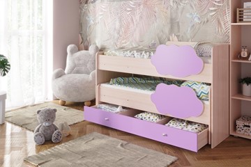 Двухэтажная детская кровать Соник 1.6 с ящиком, Ирис в Брянске