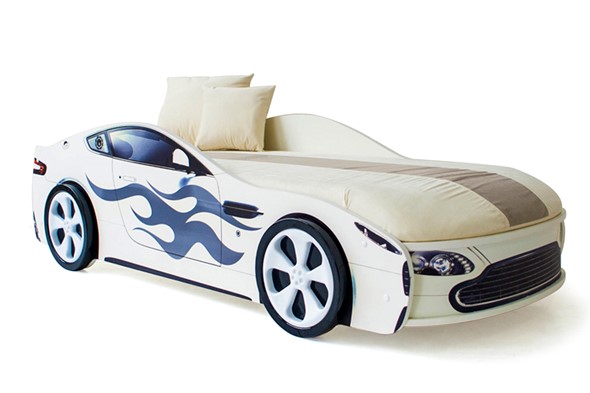 Детская кровать-машина Бондимобиль белый в Брянске - изображение