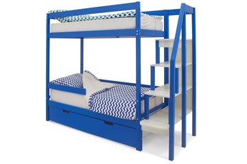 Двухэтажная кровать Svogen синий в Брянске