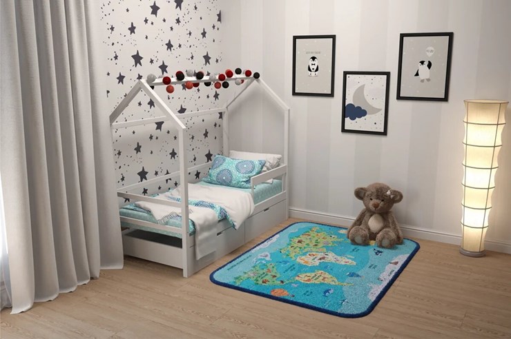 Кровать-домик в детскую Svogen белый в Брянске - изображение 6