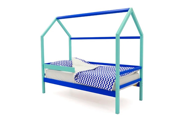 Кровать-домик детская Svogen синий-мятный в Брянске - изображение 2