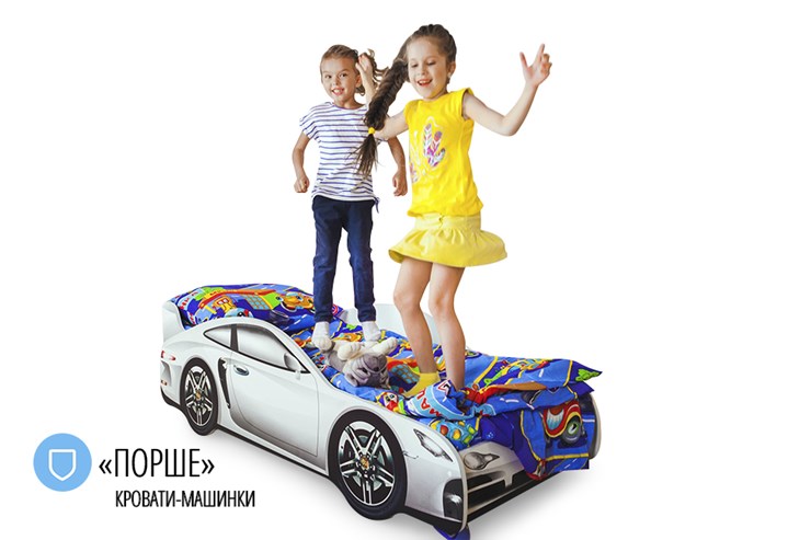 Кровать-машина детская Porsche в Брянске - изображение 4