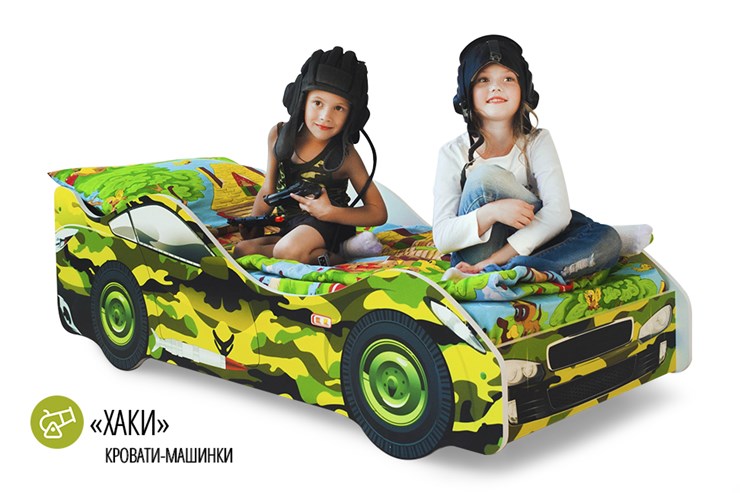 Детская кровать-машина Хаки в Брянске - изображение 1