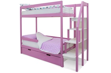 Детская двухъярусная кровать Svogen розовый в Брянске