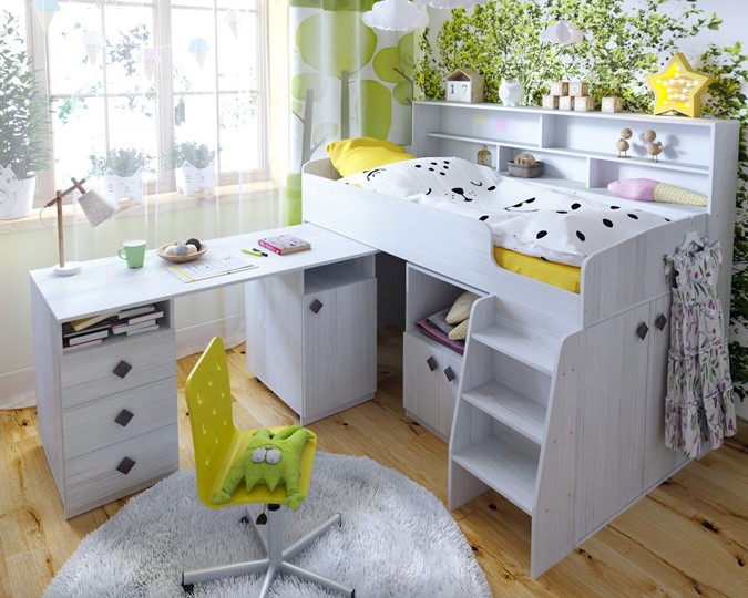 Кровать-чердак в детскую Малыш-5, цвет Винтерберг в Брянске - изображение 7