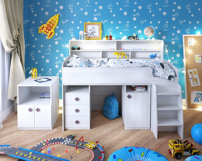 Кровать-чердак в детскую Малыш-5, цвет Винтерберг в Брянске - изображение 8