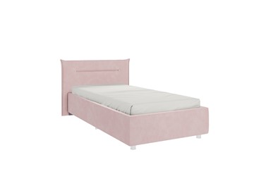 Кровать в детскую 0.9 Альба, нежно-розовый (велюр) в Брянске