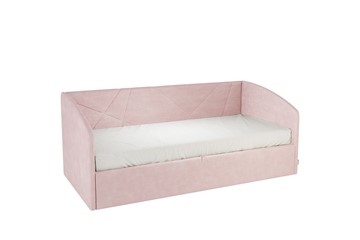 Кровать в детскую 0.9 Бест (Софа), нежно-розовый (велюр) в Брянске