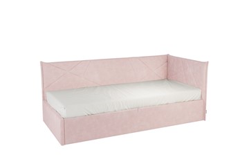 Кровать в детскую 0.9 Бест (Тахта), нежно-розовый (велюр) в Брянске