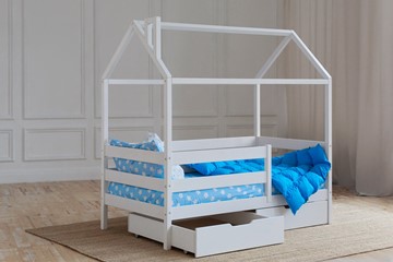 Кровать детская Домик с ящиками, цвет белый в Брянске - предосмотр 2