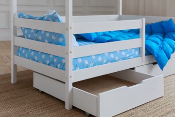 Кровать детская Домик с ящиками, цвет белый в Брянске - предосмотр 3