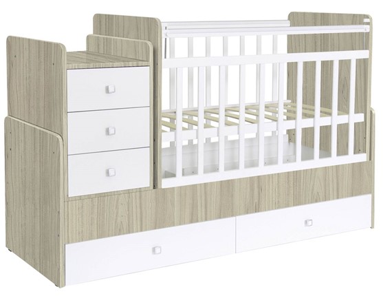 Кровать детская Фея 1100 Вяз-белый в Брянске - изображение