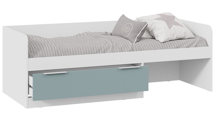 Кроватка Марли Тип 1 (Белый/Серо-голубой) в Брянске - изображение 1