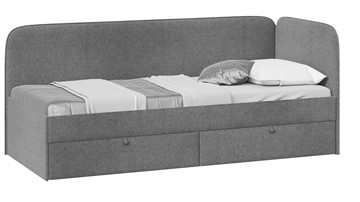 Кровать в детскую Молли тип 1 (80), Микровелюр Scandi Graphite 22 в Брянске