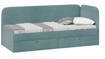 Подростковая кровать Молли тип 1 (80), Микровелюр Scandi Indigo 11 в Брянске