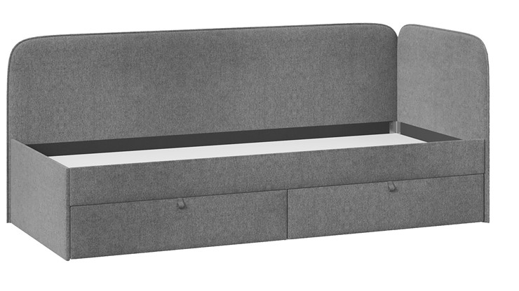 Подростковая кровать Молли тип 1 (90), Микровелюр Scandi Graphite 22 в Брянске - изображение 2