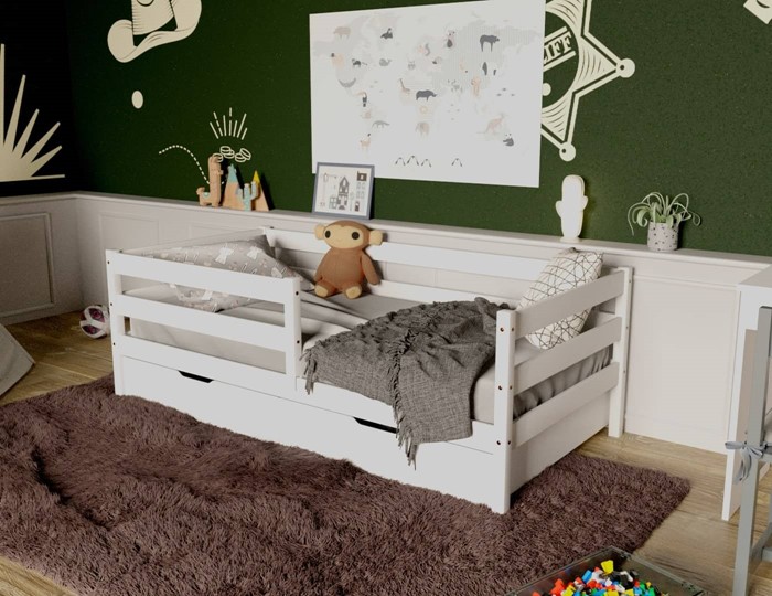 Кровать детская Софа с ящиками, цвет белый в Брянске - изображение 3
