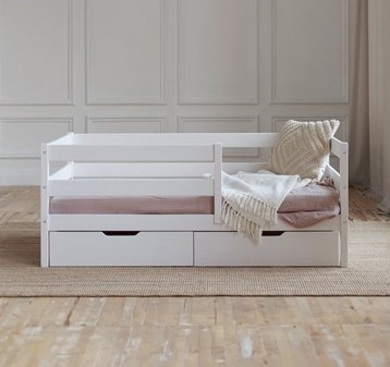 Кровать детская Софа с ящиками, цвет белый в Брянске - изображение
