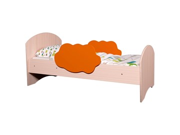 Детская кровать Тучка, корпус Дуб млечный, фасад Оранжевый в Брянске