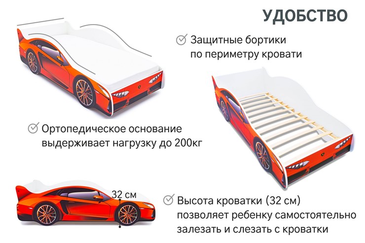 Кровать-машина Lamborghini в Брянске - изображение 6