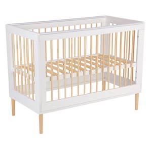 Кровать для новорожденных POLINI Kids Simple 360 Белый / Натуральный в Брянске