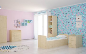 Кроватка детская с комодом POLINI Kids Simple 1100 Натуральный в Брянске - предосмотр 4