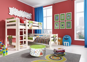 Двухэтажная детская кровать Соня, Вариант 7 Белый в Брянске