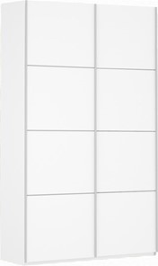 Шкаф-купе двухдверный Прайм (ДСП/ДСП) 1600x570x2300, белый снег в Брянске - предосмотр