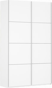 Шкаф-купе 2-х дверный Прайм (ДСП/ДСП) 1200x570x2300, белый снег в Брянске