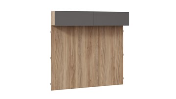Настенный шкаф с декоративными панелями Порто (366) СМ-393.21.023-24 (Яблоня Беллуно/Графит софт) в Брянске